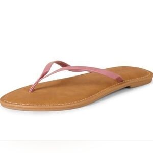 Amazon Essentials Women's Thong Sandal, Dusty Rose, 6.5